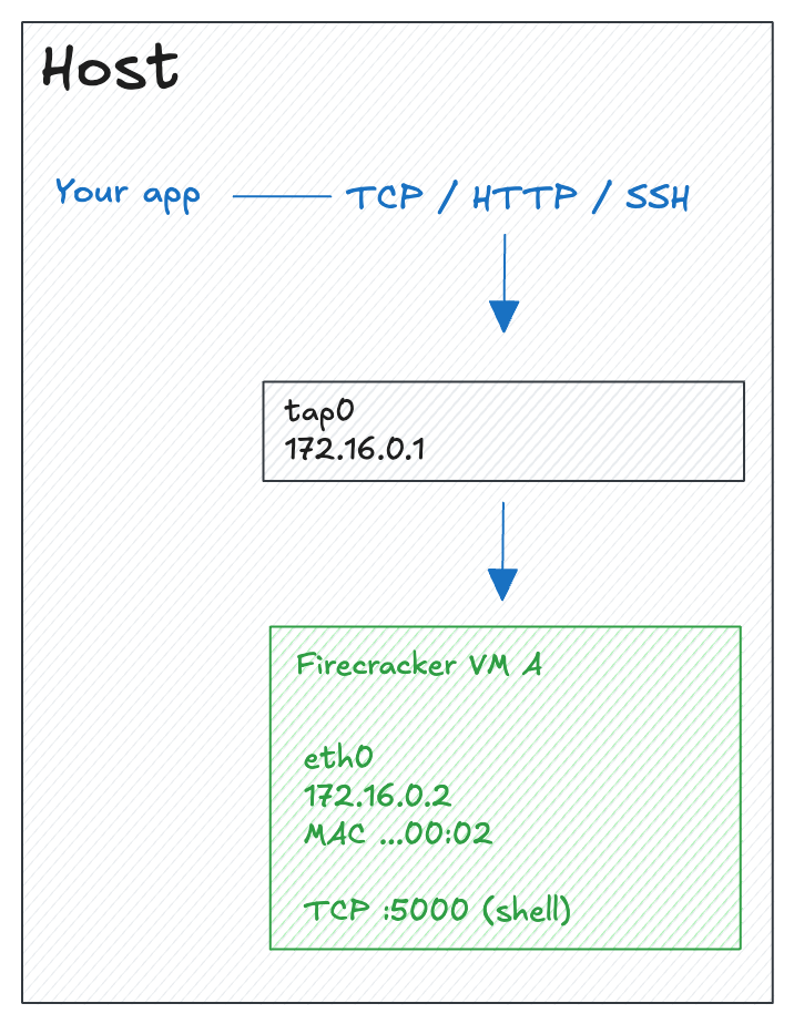 IP networking between host and guest